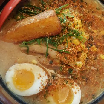 Ramen Misoya - Hokkaido vegetarian ramen with added egg - Ramen Near Me - Mount Prospect, Illinois Ramen Misoya - Hokkaido vegetarian ramen with added egg - Ramen Near Me - Mount Prospect, Illinois