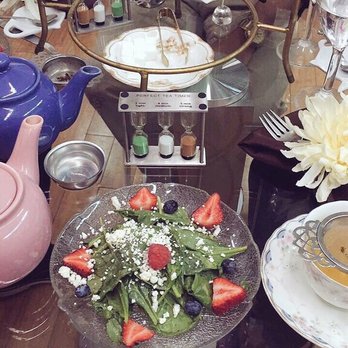 Tea at 1024 - Strawberry salad. Perfect with my peach tea! - Tea Rooms Near Me - Honolulu, Hawaii Tea at 1024 - Strawberry salad. Perfect with my peach tea! - Tea Rooms Near Me - Honolulu, Hawaii