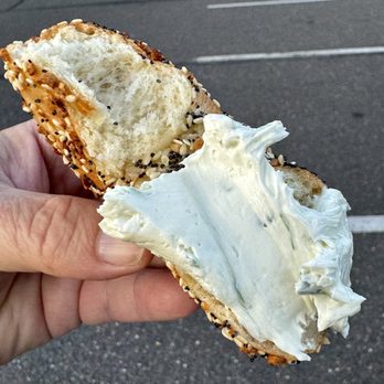 PopUp Bagels - Everything with Scallion - Bagels Near Me - Newtown, Connecticut