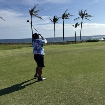 Poipu Bay Golf Course - Contemplating my life choices after slicing my 2nd shot Then looking to the ocean for peace and serenity - Golf Near Me - Koloa, Hawaii Poipu Bay Golf Course - Contemplating my life choices after slicing my 2nd shot Then looking to the ocean for peace and serenity - Golf Near Me - Koloa, Hawaii