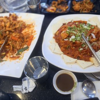Sonamu - Stir Fried Kimchi with Tofu & Pork , sad tofu portion and very thin or thick. - Korean Near Me - Anaheim, California
