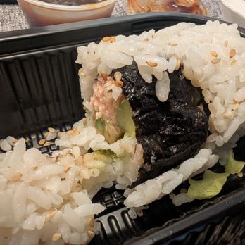 Oishii Bento - Rice flaking off the roll - Japanese Near Me - Sunnyvale, California