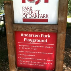 Andersen Park - Sign with rules