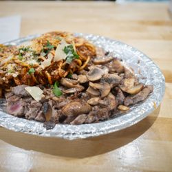 Sofias Restaurant - NY steak and spaghetti