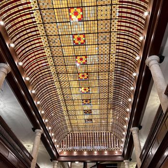 The Corner Bar - Ceiling in Hotel Boulderado lobby - Burgers Near Me - Boulder, Colorado