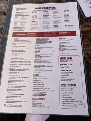 Menu photo 4 Sicilian Oven Lighthouse Point, FL
