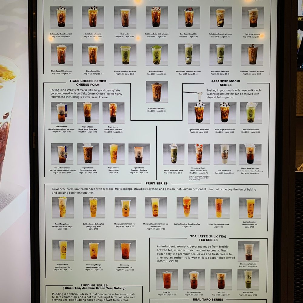 Tiger Sugar - menu - Bubble Tea Near Me - Toronto, Ontario Tiger Sugar - menu - Bubble Tea Near Me - Toronto, Ontario
