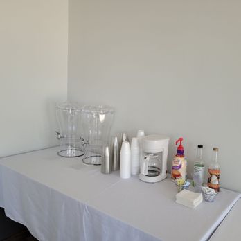 Italian kitchen - Italian Kitchen venue beverage table (coffee, iced tea, and water are provided with venue rental) - Italian Near Me - Springfield, Missouri