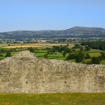 Montgomery Castle - View from Montgomery Castle, Montgomery, Powys - Fish & Chips Near Me
