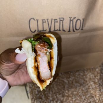 The Clever Koi - Pork Belly steamed bun - Asian Fusion Near Me - Phoenix, Arizona The Clever Koi - Pork Belly steamed bun - Asian Fusion Near Me - Phoenix, Arizona