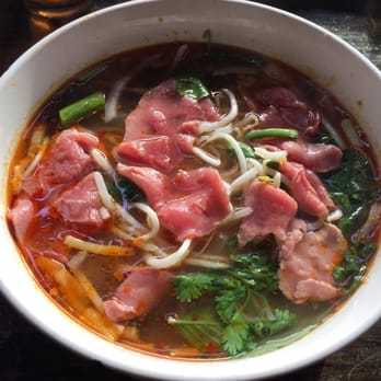 Pho Nouveau - Spicy Beef Pho with Vermicelli noodles with rare Beef! - Vietnamese Near Me - Boise, Idaho Pho Nouveau - Spicy Beef Pho with Vermicelli noodles with rare Beef! - Vietnamese Near Me - Boise, Idaho