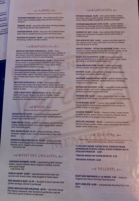 Menu photo 2 East End Grill Memphis, TN