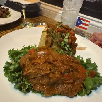 El Criollo Restaurant - Trifongo with Ropa Vieja - Caribbean Near Me - Dracut, Massachusetts