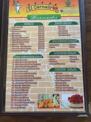 Menu photo 2 El Carnalito San Cayetano Morelos, MEX