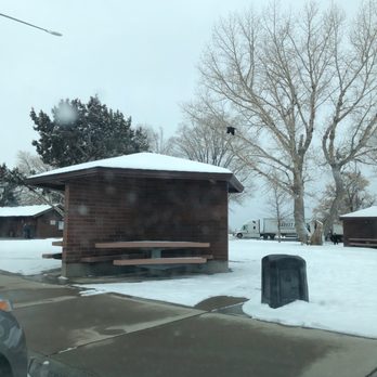 Lunt Park South Rest Area - A little snowy - Rest Stops Near Me - Paragonah, Utah