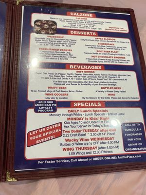 Menu photo 4 American Pie Pizza N Little Rock, AR