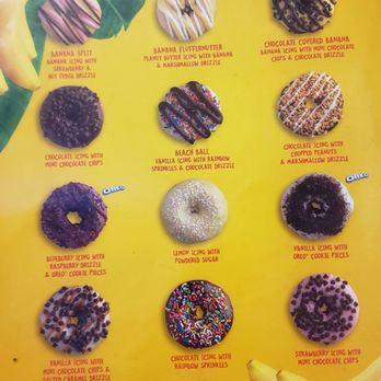 Duck Donuts - Banana options. Trust me, you want to try one.  I hate bananas, & I liked it very much. I'd try another. - Donuts Near Me - San Antonio, Texas
