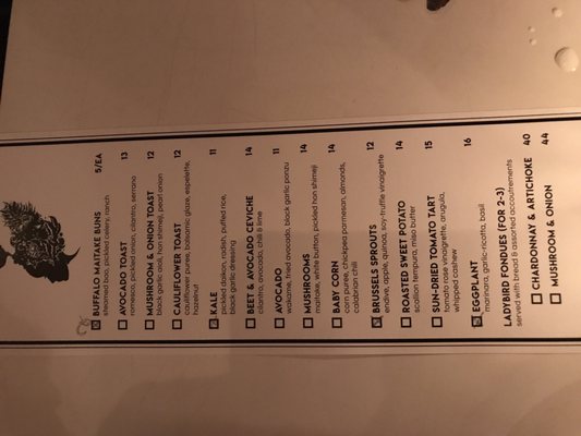 Menu photo 6 Ladybird New York, NY