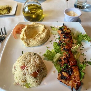 Leila Restaurant - Chicken kebab. Couscous salad. Hummus. - Mediterranean Near Me - West Palm Beach, Florida