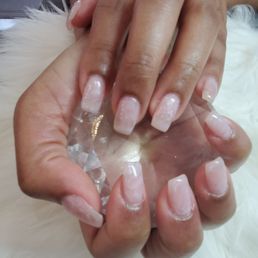 Rose quartz marbling