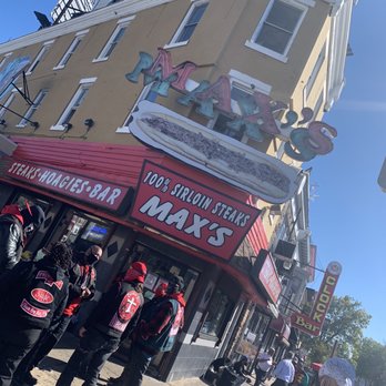 Max's Steaks - The front of the establishment!!! Got in line just in time before the rush... - Sandwiches Near Me - Philadelphia, Pennsylvania