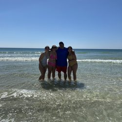 Freedom Watersports - My family and I on shell isle land