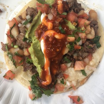 Taco San Francisco - a taco on a paper plate - Mexican Near Me - Las Vegas, Nevada