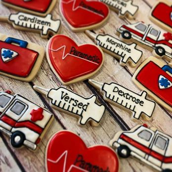 Justonebitecupcakes - Paramedic custom sugar cookies - Custom Cakes Near Me Justonebitecupcakes - Paramedic custom sugar cookies - Custom Cakes Near Me
