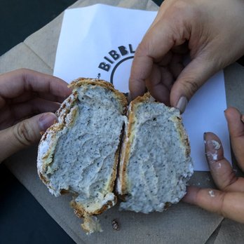 Bibble & Sip - Black sesame cream puff - Coffee & Tea Near Me - New York, New York