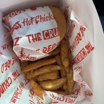 The Red Chickz - The Original Sandwich, Side of Potato Wedges - Chicken Shop Near Me - Carlsbad, California