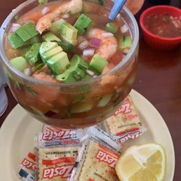 Camarón cocktail, 10/10 so good and hooked up with lots of shrimp. Delicious. Camarón cocktail, 10/10 so good and hooked up with lots of shrimp. Delicious.