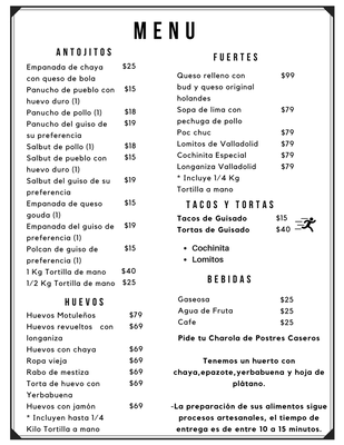 Menu photo 8 Xnipek Playa del Carmen, ROO