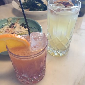Parcheggio - Kids drink (OJ, butterfly pea flower syrup, soda), adult cocktail. They didn't charge us for the drinks since it came after our appetizer. - Italian Near Me - Toronto, Ontario Parcheggio - Kids drink (OJ, butterfly pea flower syrup, soda), adult cocktail. They didn't charge us for the drinks since it came after our appetizer. - Italian Near Me - Toronto, Ontario