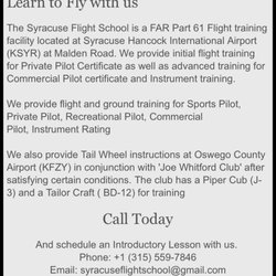 Syracuse Flight School