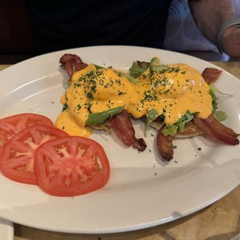 The Cheesecake Factory - Bacon Avocado Benedict with sliced tomatoes - Desserts Near Me - Mesa, Arizona