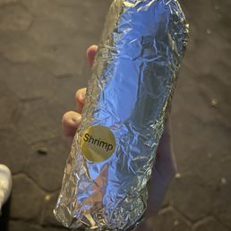 Shrimp burrito so good Shrimp burrito so good