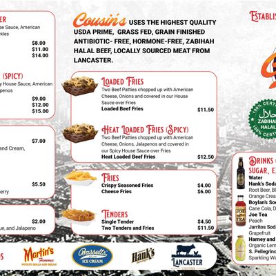 Menu photo 2 Cousin's Burger Philadelphia, PA Menu photo 2 Cousin's Burger Philadelphia, PA