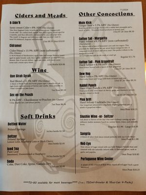 Menu photo 8 Drunken Rabbit Brewing South Hadley, MA