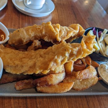 Wild Fish - Fish & Chips $25 Local, wild rock cod, organic potatoes, farmers market pickles, house tartar sauce - Seafood Near Me - Pacific Grove, California Wild Fish - Fish & Chips $25 Local, wild rock cod, organic potatoes, farmers market pickles, house tartar sauce - Seafood Near Me - Pacific Grove, California