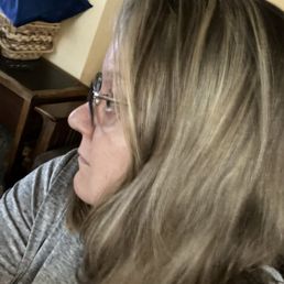 Transitioning from being blonde my whole life to accepting & embracing the brunette. Next time, more blonde Transitioning from being blonde my whole life to accepting & embracing the brunette. Next time, more blonde