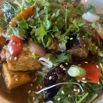 Inlay Burmese Kitchen - Basil and eggplant vegetables - Burmese Near Me - Lewisville, Texas