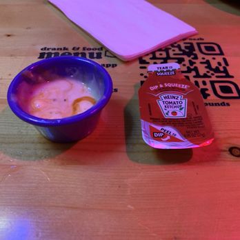 Pounds - Due to Covid, ketchup is single portion packs, but dipping sauce for wings isn't? Is it just me or is this odd? - American Near Me - Fargo, North Dakota Pounds - Due to Covid, ketchup is single portion packs, but dipping sauce for wings isn't? Is it just me or is this odd? - American Near Me - Fargo, North Dakota