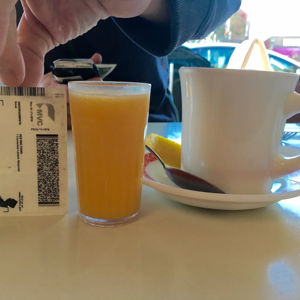 The Red Maple - Egg breakfast comes with coffee and mini cup of OJ. Love it. - Breakfast & Brunch Near Me - Closter, New Jersey