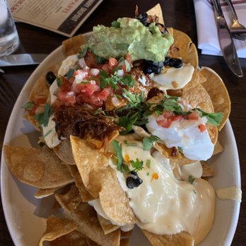Culinary Dropout - BBQ Pork Belly Nachos- not enough of the pork here - New American Near Me - Tempe, Arizona