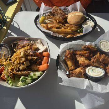 Upper Deck - Grouper sandwich, House Salad, wings - Sports Bars Near Me - Weeki Wachee, Florida Upper Deck - Grouper sandwich, House Salad, wings - Sports Bars Near Me - Weeki Wachee, Florida