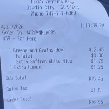 CAVA - Mediterranean Near Me - Studio City, California