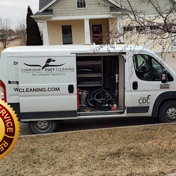Corridor Duct Cleaning - Company van in front of my home. - Appliances & Repair Near Me