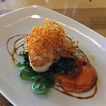 Niner Wine Estates - Scallop entree served over a carrot puree. Absolutely delicious. - Wine Tasting Room Near Me - Paso Robles, California Niner Wine Estates - Scallop entree served over a carrot puree. Absolutely delicious. - Wine Tasting Room Near Me - Paso Robles, California