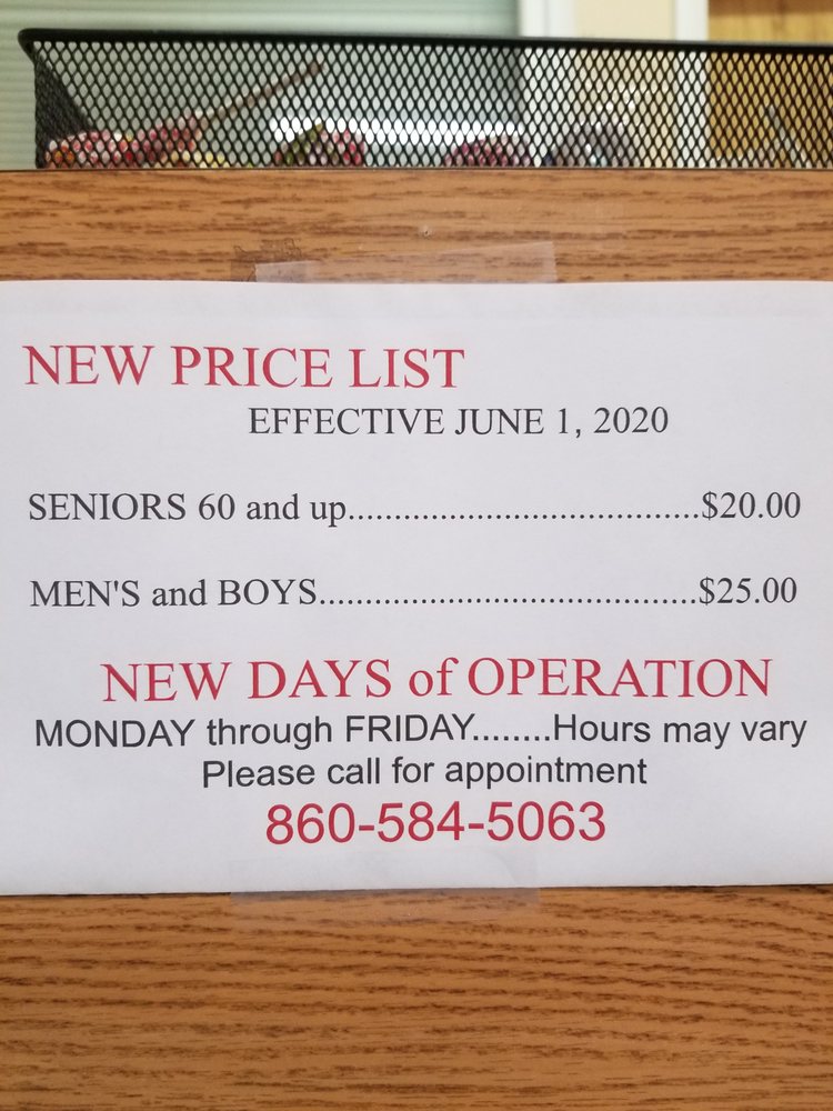 THE BARBER SHOP Updated June 2024 541 N Main St, Bristol, Connecticut Barbers Phone