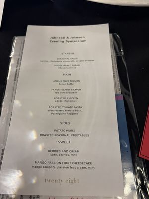 Menu photo 1 Twenty Eight Irvine, CA